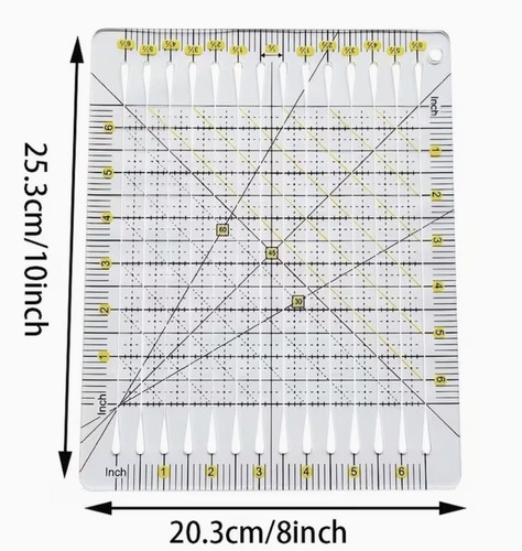 Square slotted quilting - slotted,