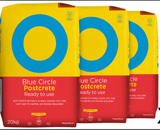 3 x Blue Circle Postcrete