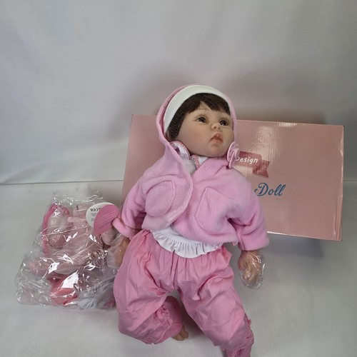 Reborn baby doll vinyl - reborn, 21"