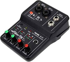 USB Audio Interface for PC Mac Live Guitar Recording Singing Mini Sound Card Q12