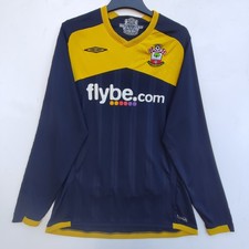 Southampton 2009 - 2010 Away Long Sleeve Football Shirt | Men's Large