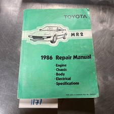 1985 Toyota MR2 MR 2 Service Repair Workshop Shop Manual Drivetrain OEM