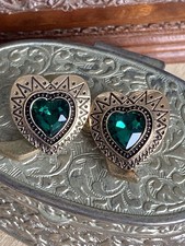 Emerald Green Zircon Heart