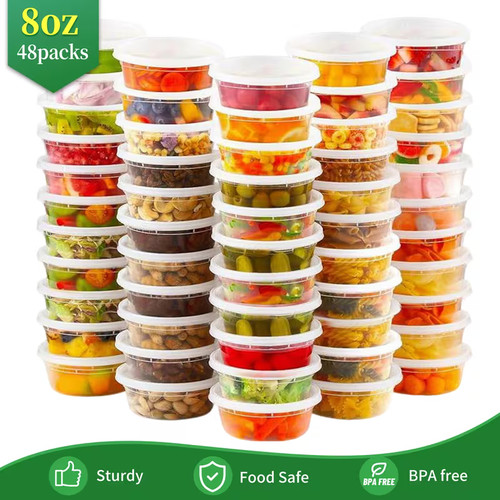Pack 8oz bpa free food - bpa-free,