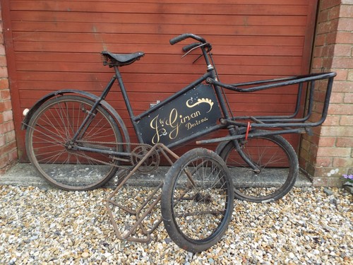 Vintage butcher bicycle - vintage,