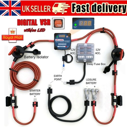 Split charge relay - split,