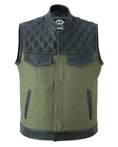 Soa mens leather vest - soa,