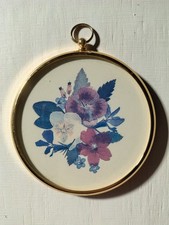 Peter Bates Miniature Verbena Primrose Cottage Core Gallery Wall Decor Floral 