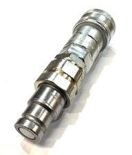 Hydraulic Conversion 3/8" Flat Face Male Coupler To  1/2"  Female Coupling JCB