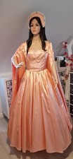  Tudor style Peach Gown with