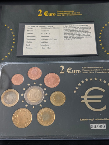 Luxembourg 2006 euro coin set - luxembourg,