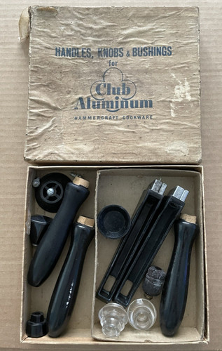 Vintage club aluminum handles - aluminum,