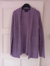 Cotton Traders Guiness Collection Lilac Long Sleeve Evening Cardigan. Size 10/12
