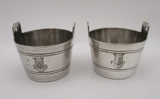 Pair of Vintage Art Deco Silver Plated Match Holders - Mappin & Webb