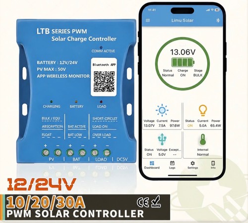 Pwm solar charge controller - charge,