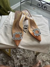 Zara Nude Lace Pointed Toe