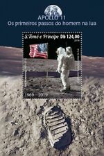 NASA APOLLO 11 50th Anniversary Moon Landing Space Stamp Sheet #2 2019 Sao Tome
