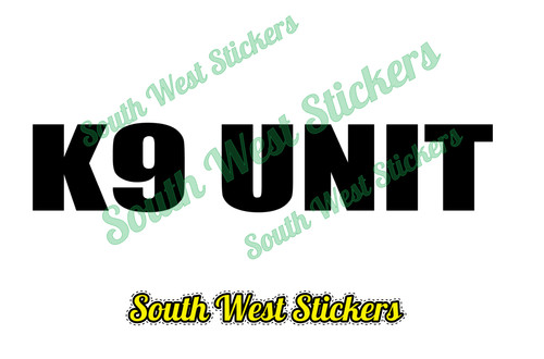 Unit sticker stickers - k9,