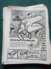 G9k Ephemera 1960s advert play doh fun factory b 