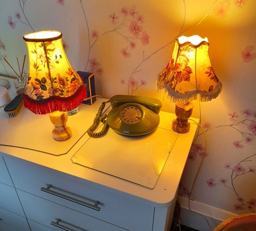Pair brazillian onyx lamps 5 - pair,