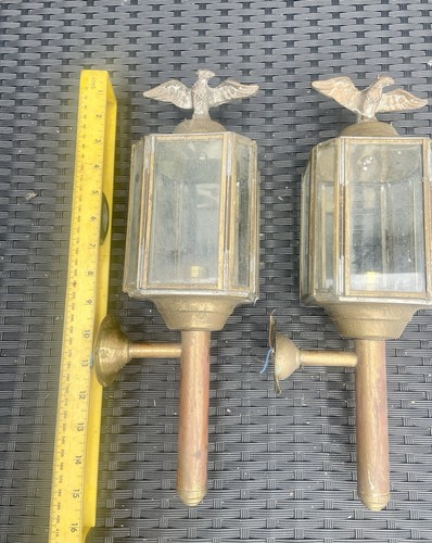 Pair antique eagle carriage - antique,