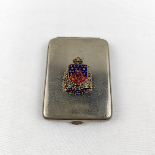 Vintage chrome matchbox - vintage, cover