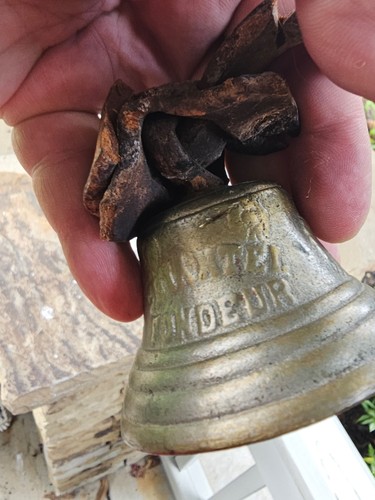 Brass cow bell - cow, 1878