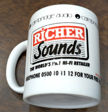 RICHER SOUNDS Mug 20th Anniversary 1978 - 1998 by Cambridge Audio Vintage Cup