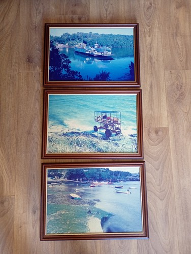 Vtg framed costal prints - vtg,
