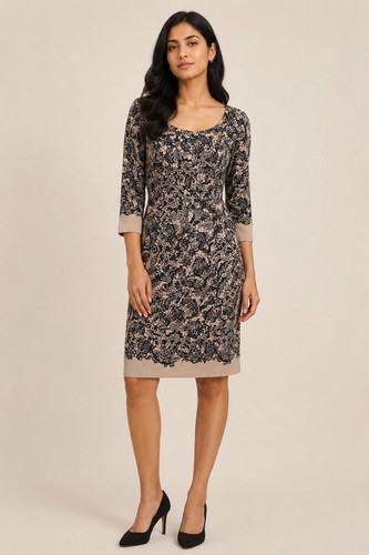 Jigsaw silk blend lace print - jigsaw,