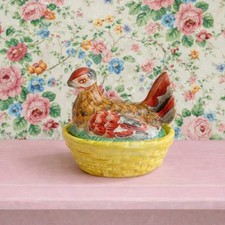 Antique Staffordshire Hen on