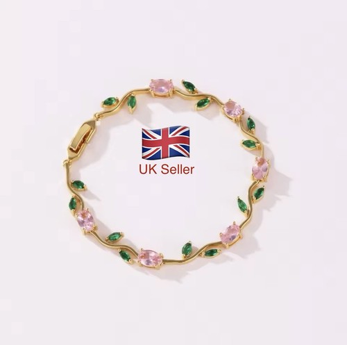 Tulip pink cubic zirconia - tulip,