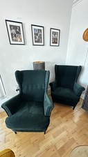 2 Dark Green IKEA Large Armchairs