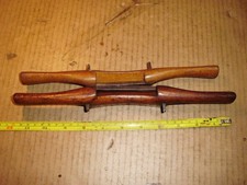 Joblot, 2 vintage Marples Shamrock & Hibernia wooden spokeshaves, 2 1/2" & 3"