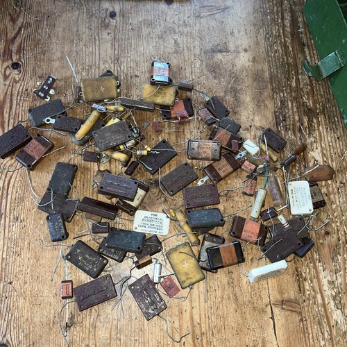 Job lot vintage capacitors - lot,