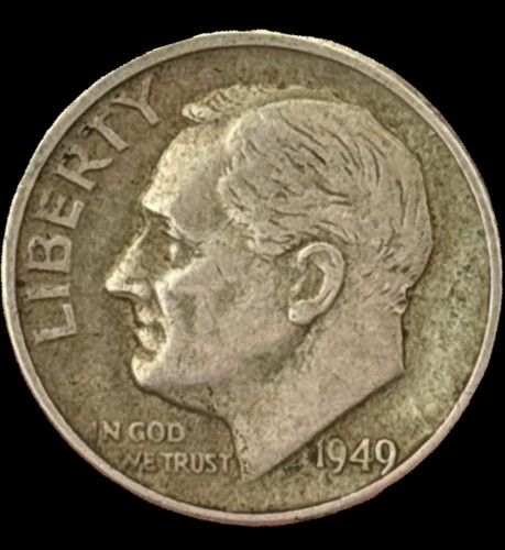 1949 usa roosevelt silver - 1949, d