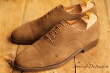 Lavin Tan Brown Suede Oxford Shoes Men's UK 7 F US 8 EU 41