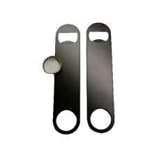 Bar Blade Bottle Opener Black 18cm 7" Professional Flair Bartender Barware Pk 2