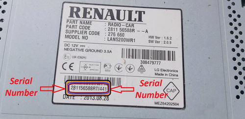 Renault radio code - radio,