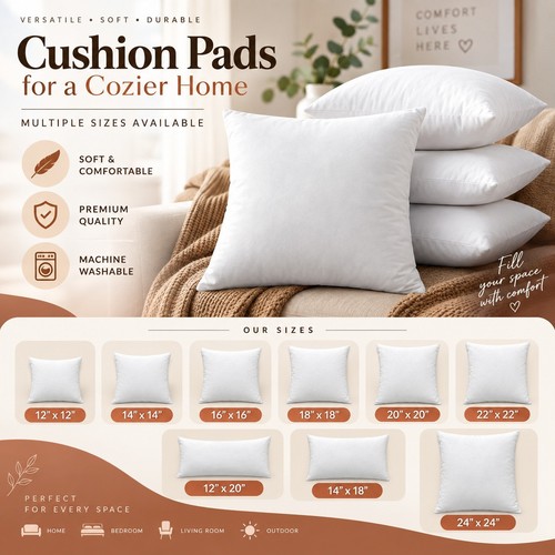 Hollowfibre cushion pads inner - hollowfibre,