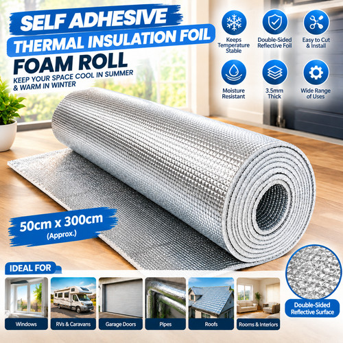 50m self adhesive thermal - 50m,