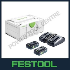 Festool 577256 Energy Set SYS 18v + 2x4.0Ah  & TCL 6 DUO Charger In Case -577256