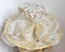 Cream diamante frilly Wedding