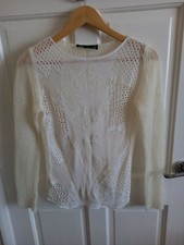 Zara Cream Delicate Knit Lace