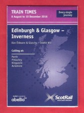 ScotRail Pocket Timetable -