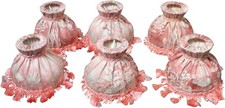 Set Of 6 Vintage Pink Floral