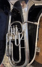 Boosey And Hawkes Tenor Horn 400, Silver On Brass With Case