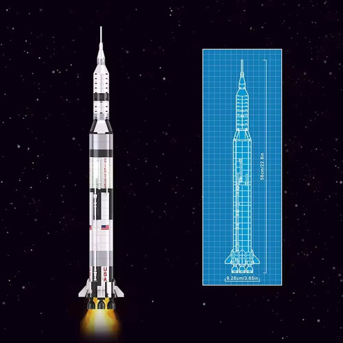 Apollo saturn rocket - v,