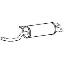 Exhaust Tail Pipe With Back