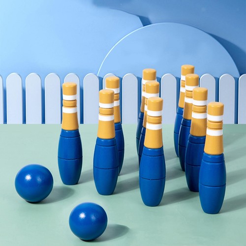 Pieces wood bowling set - pieces,
